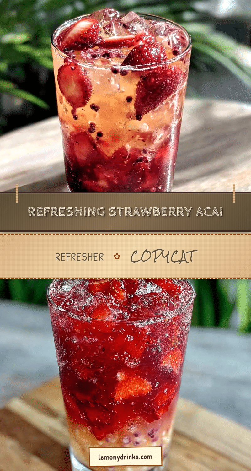 strawberry acai refresher recipe