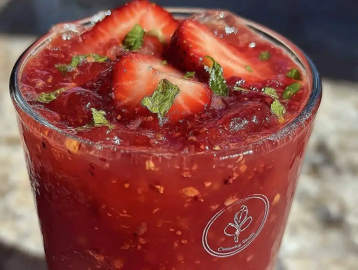 strawberry agua fresca preparation steps