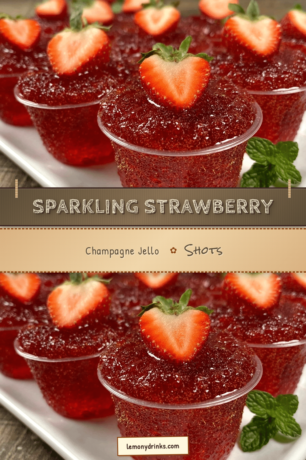 strawberry champagne jello shots recipe
