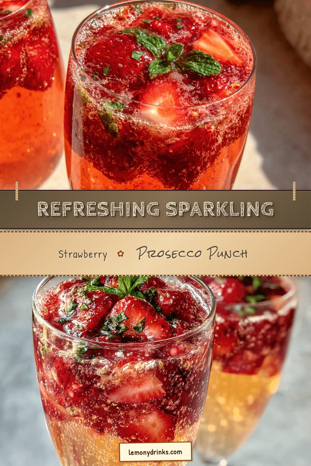 strawberry prosecco punch recipe