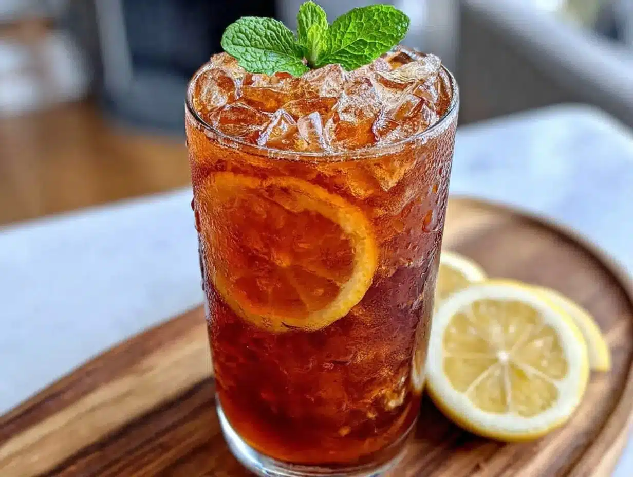 sweet Southern iced tea preparation steps
