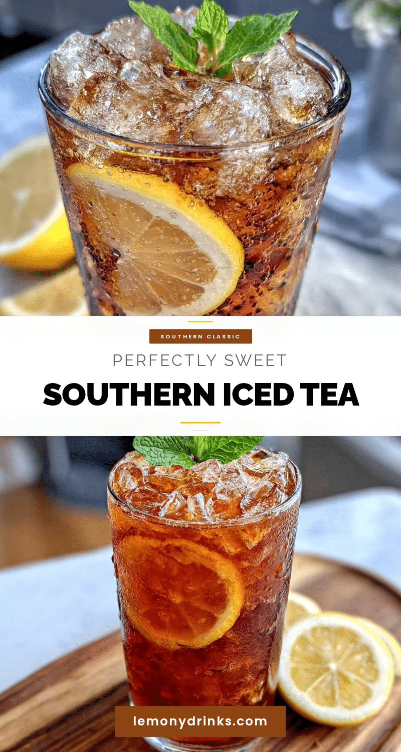sweet Southern iced tea recipe