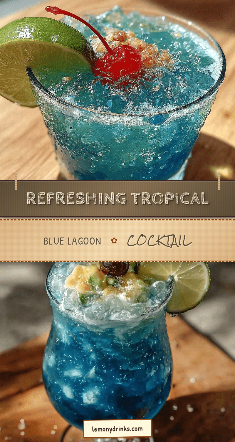 tropical blue lagoon cocktail recipe