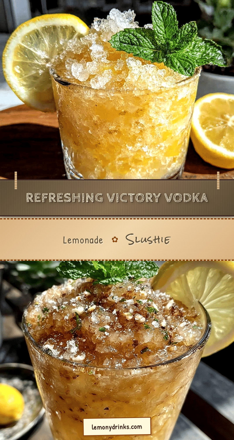 Victory vodka lemonade slushie recipe