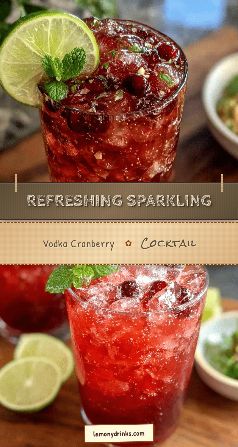 vodka cranberry cocktail recipe