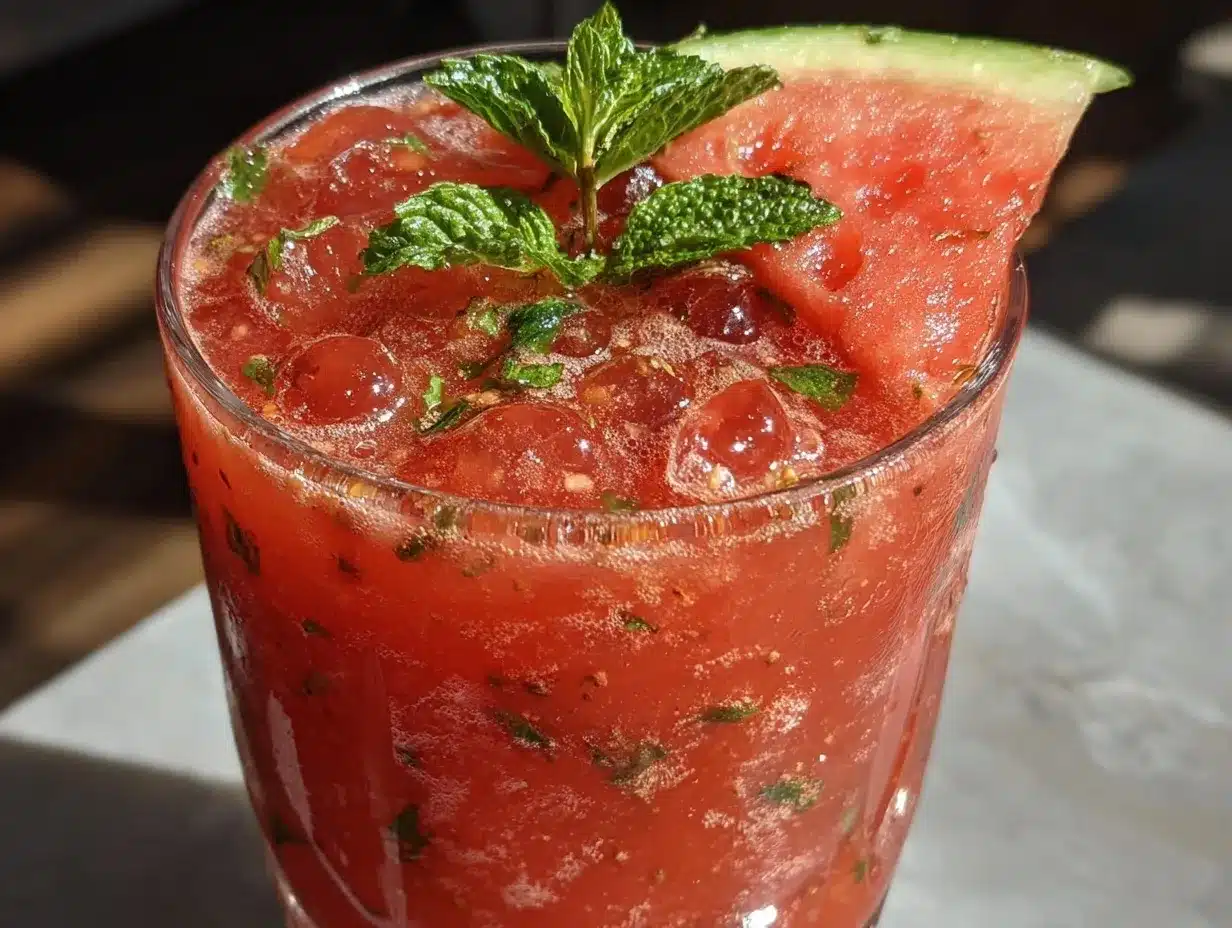 Watermelon Mint Agua Fresca preparation steps