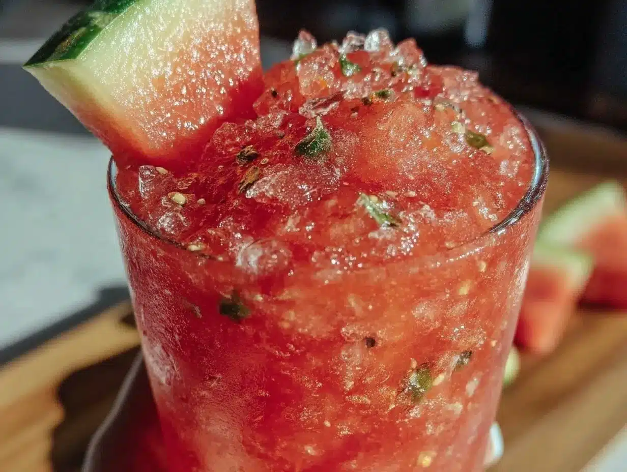 watermelon vodka slushie recipe preparation steps