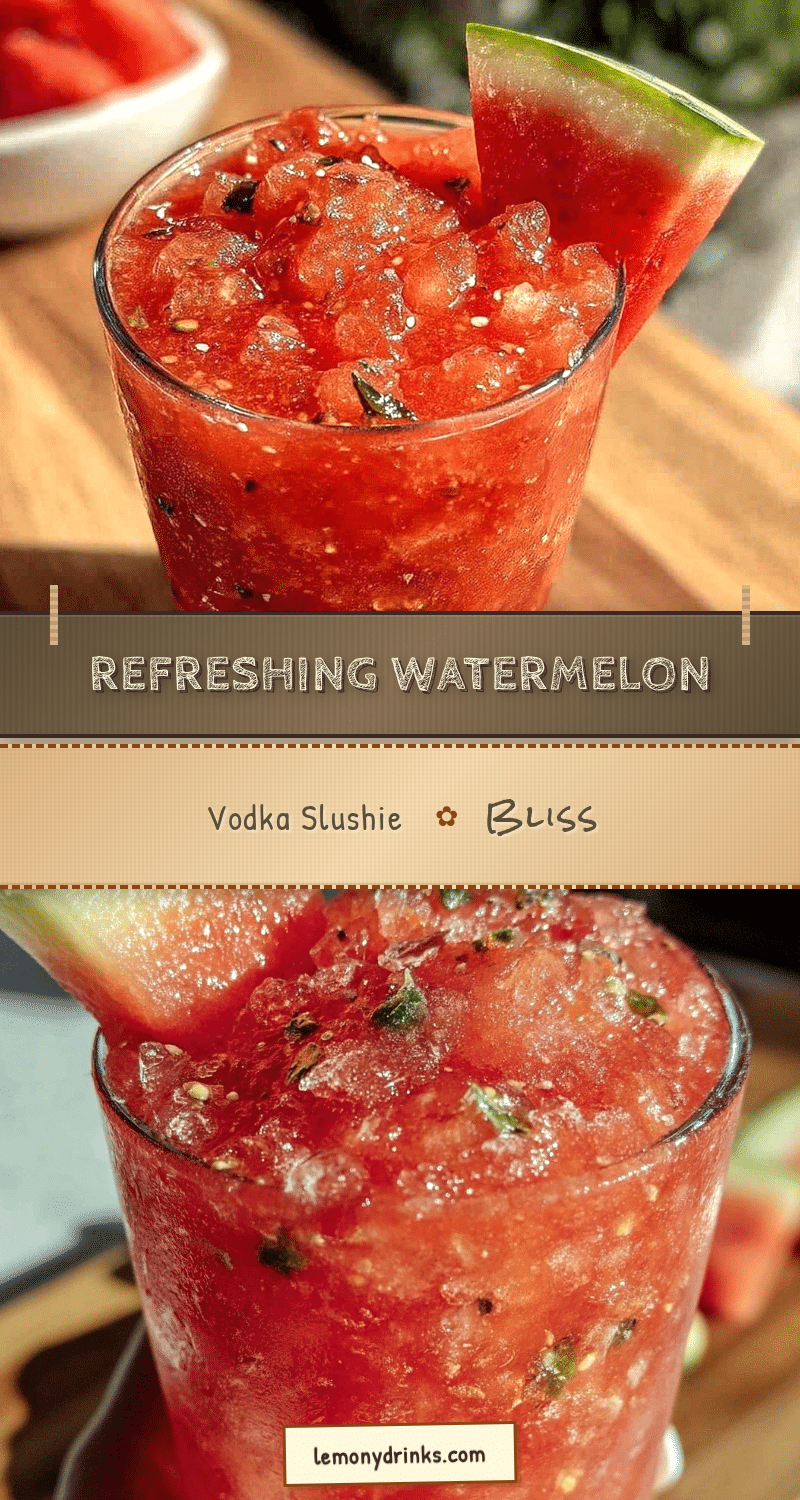 watermelon vodka slushie recipe recipe