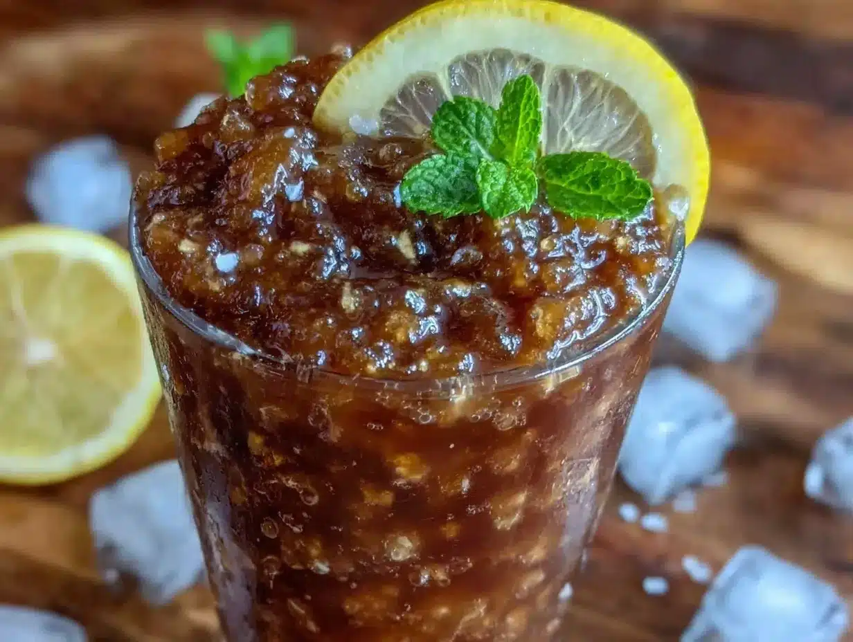 whiskey cola slushie preparation steps