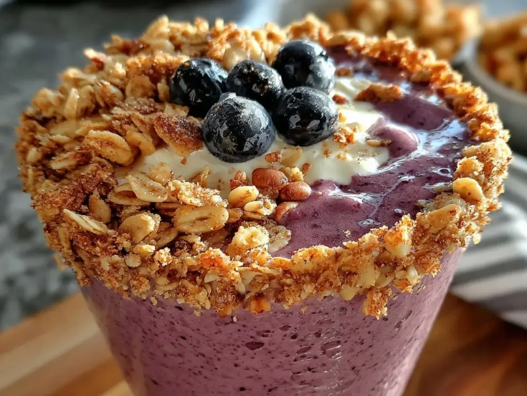 açaí berry protein smoothie - featured image