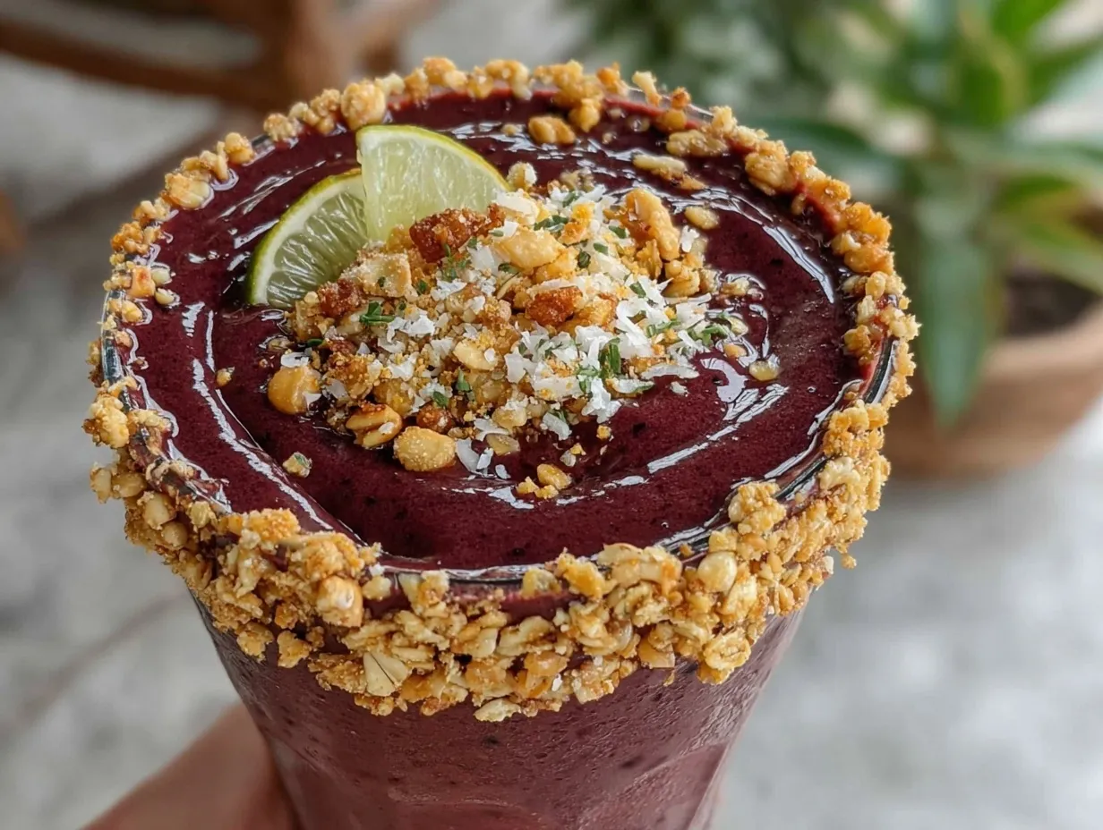 açaí berry protein smoothie preparation steps