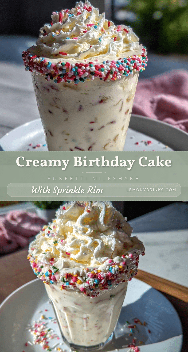 birthday cake funfetti milkshake recipe