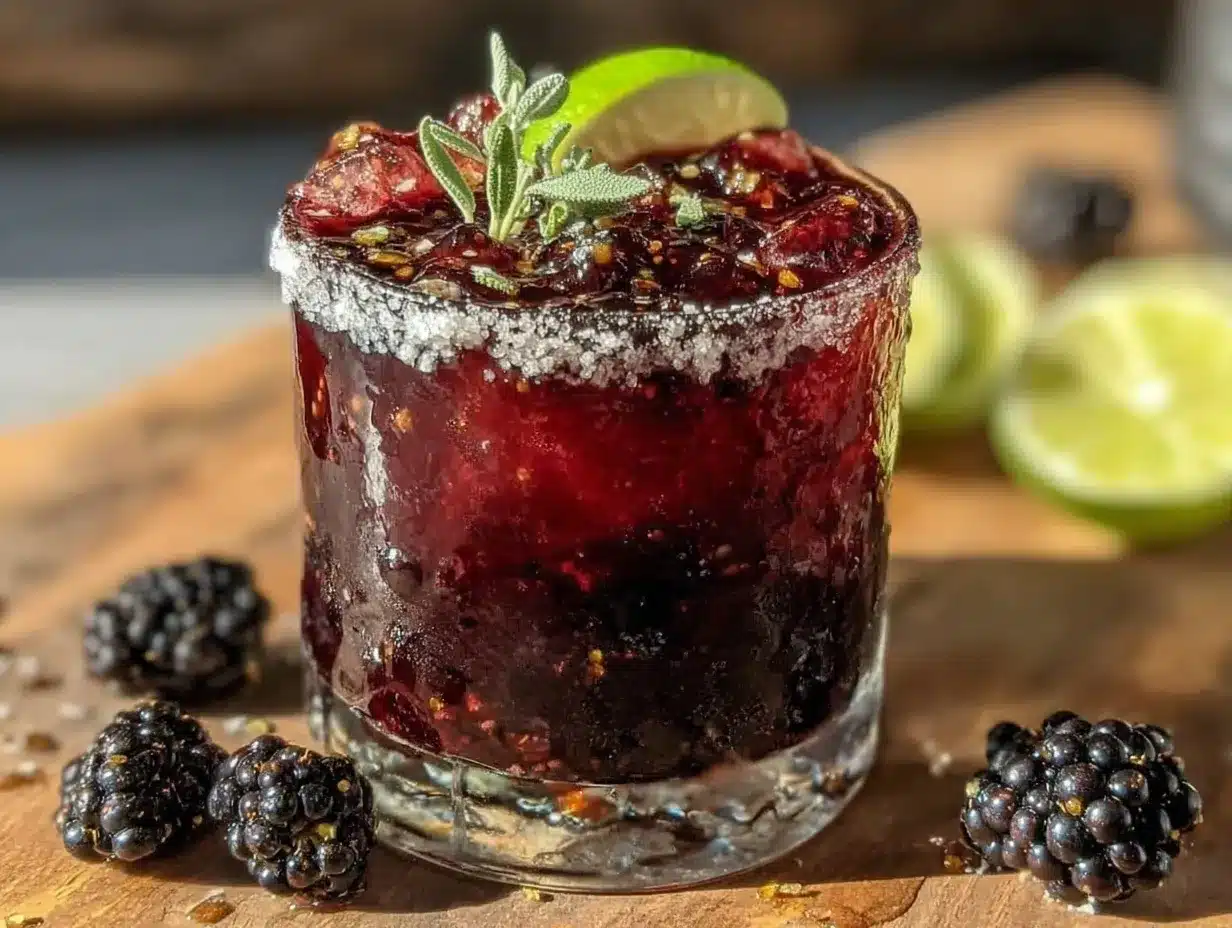 blackberry sage margarita preparation steps