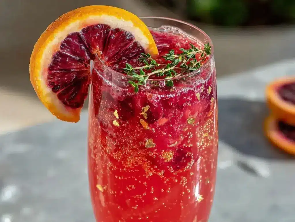 blood orange bellini - featured image