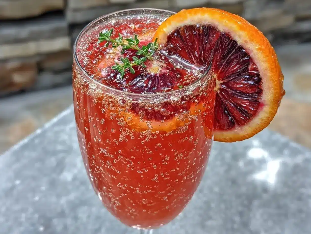 blood orange bellini preparation steps