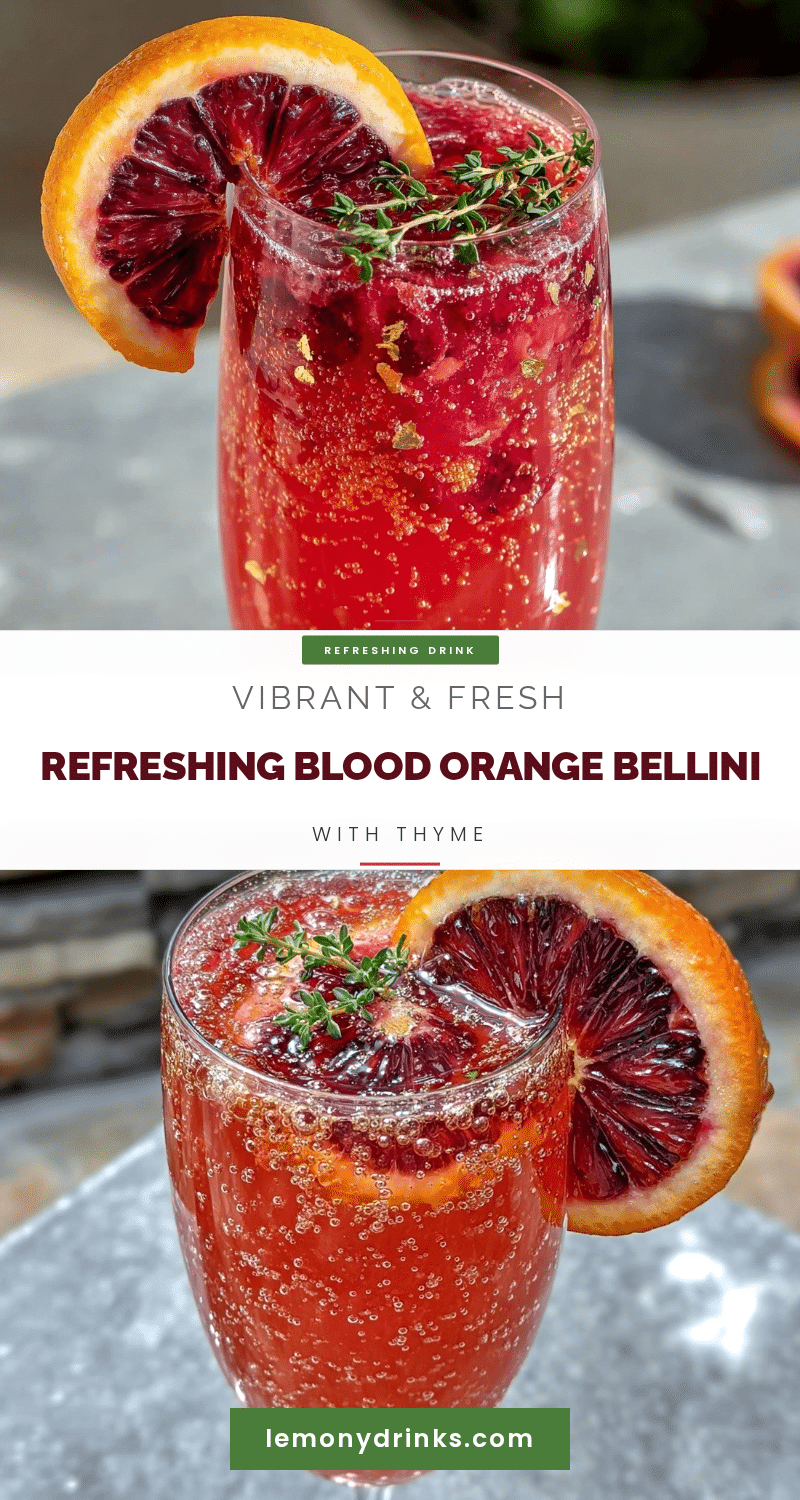 blood orange bellini recipe