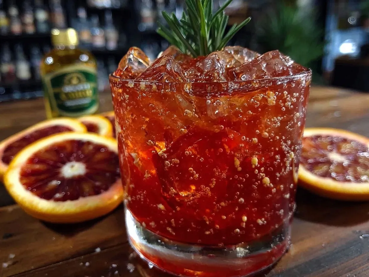 blood orange negroni preparation steps