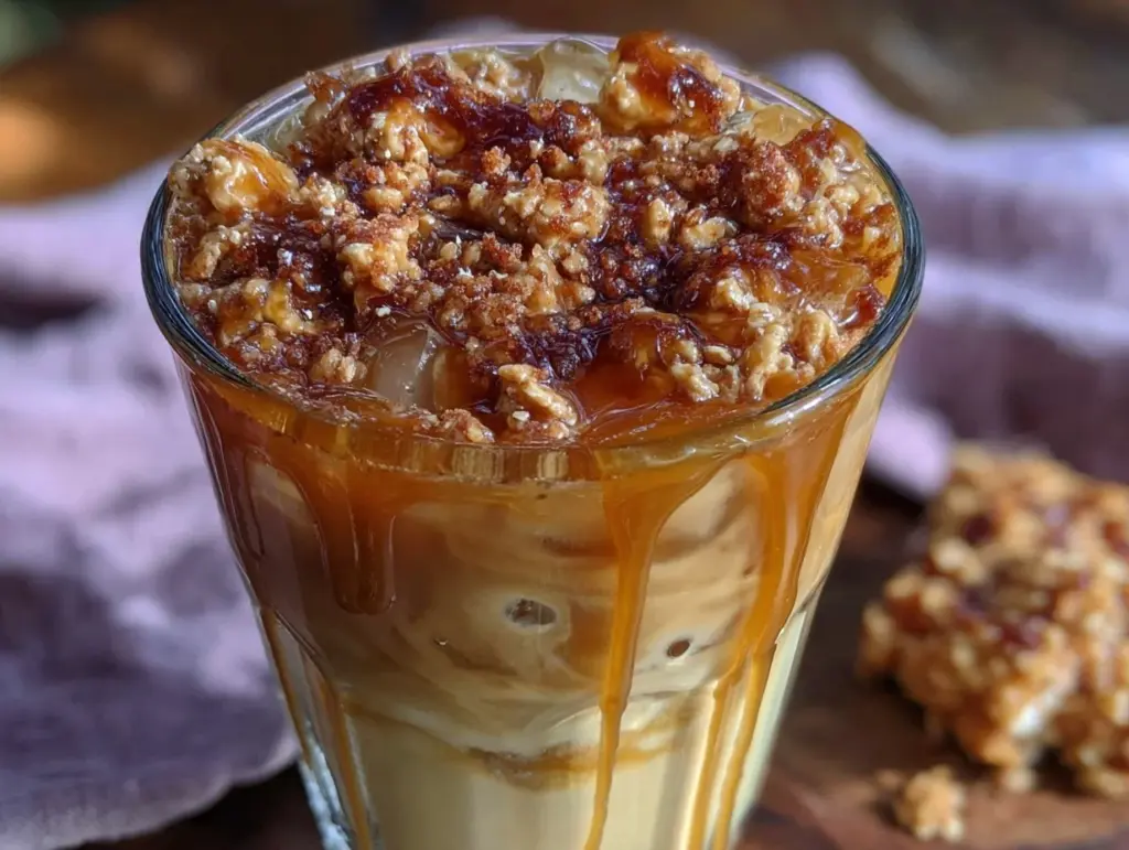 butter pecan iced latte - featured image