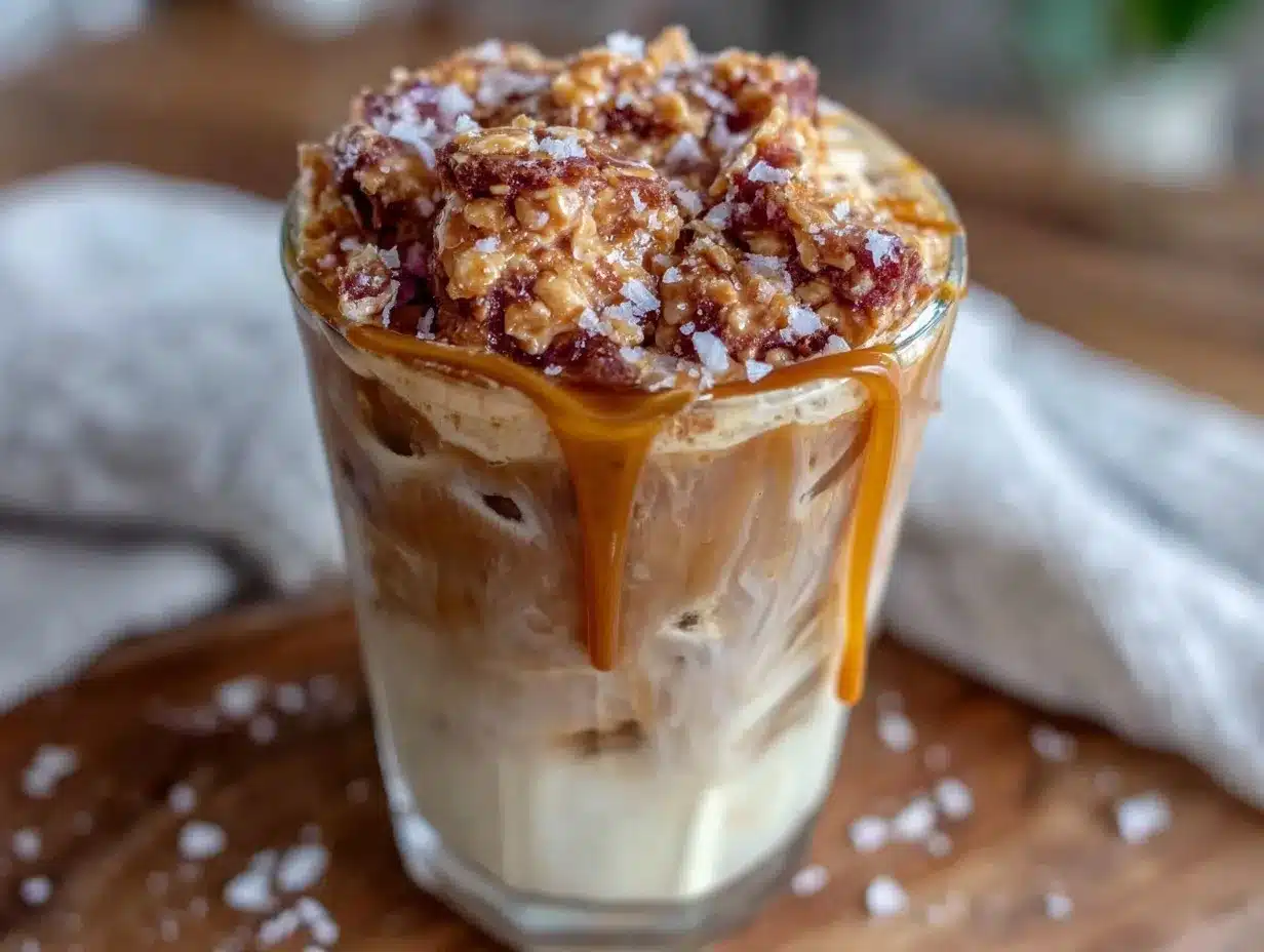 butter pecan iced latte preparation steps