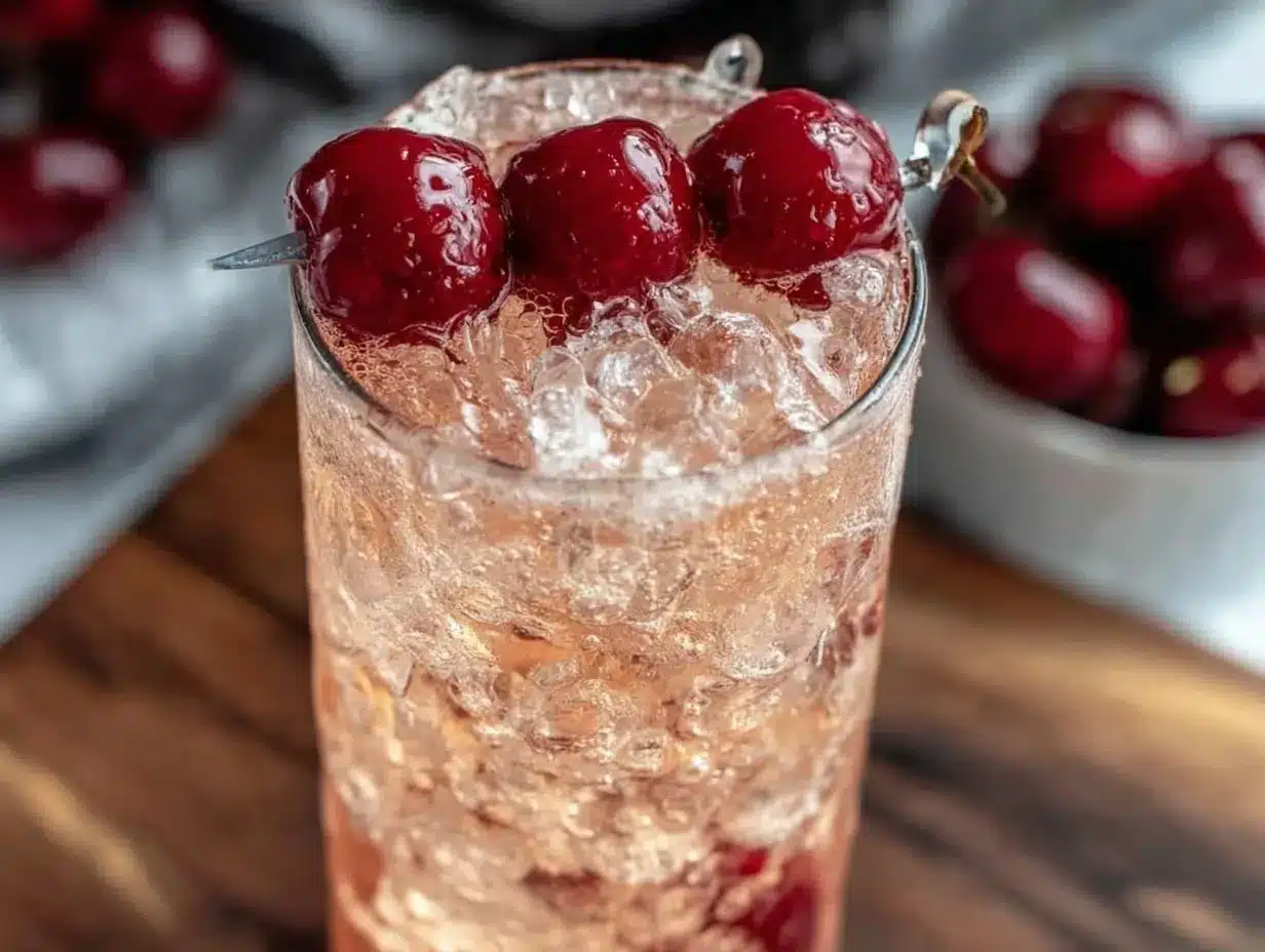 classic retro shirley temple cocktail preparation steps