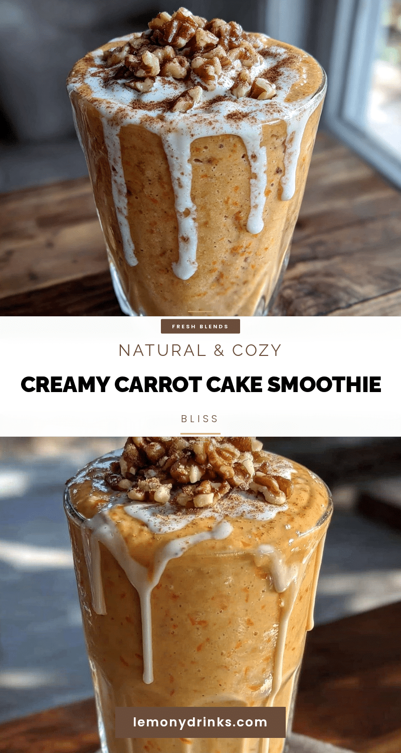 creamy carrot cake smoothie recipe