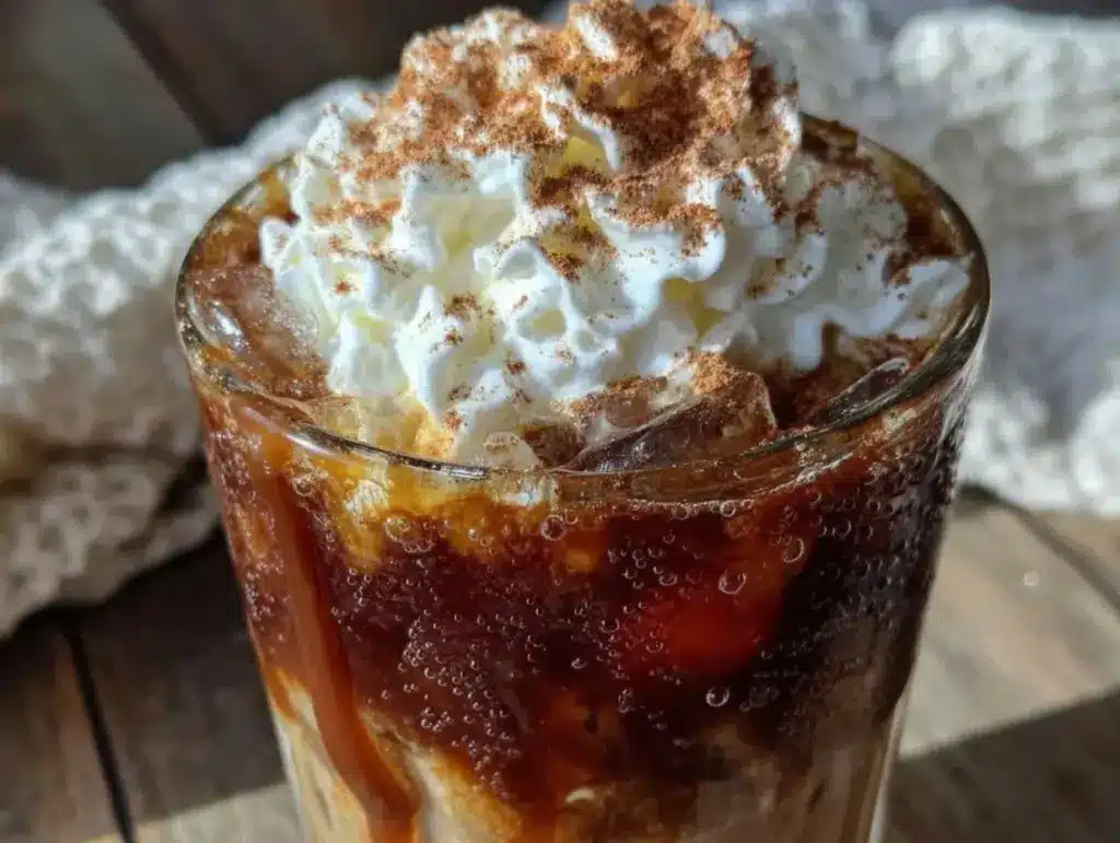 creamy cinnamon dolce iced latte - featured image