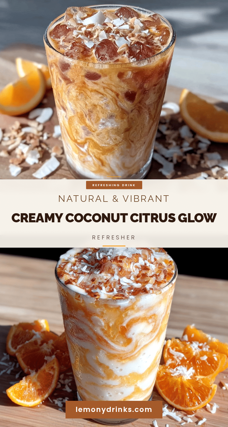 Creamy Coconut Citrus Glow Refresher recipe