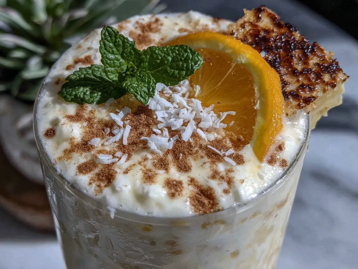 creamy coconut cream painkiller cocktail preparation steps