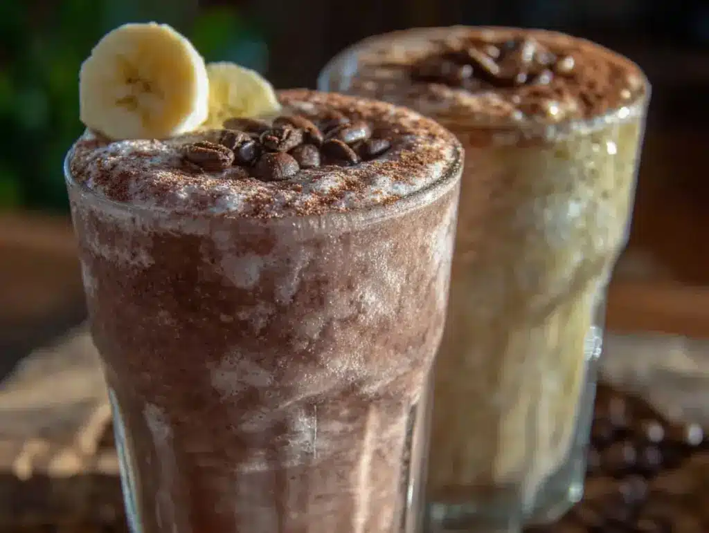 creamy coffee protein shake - featured image