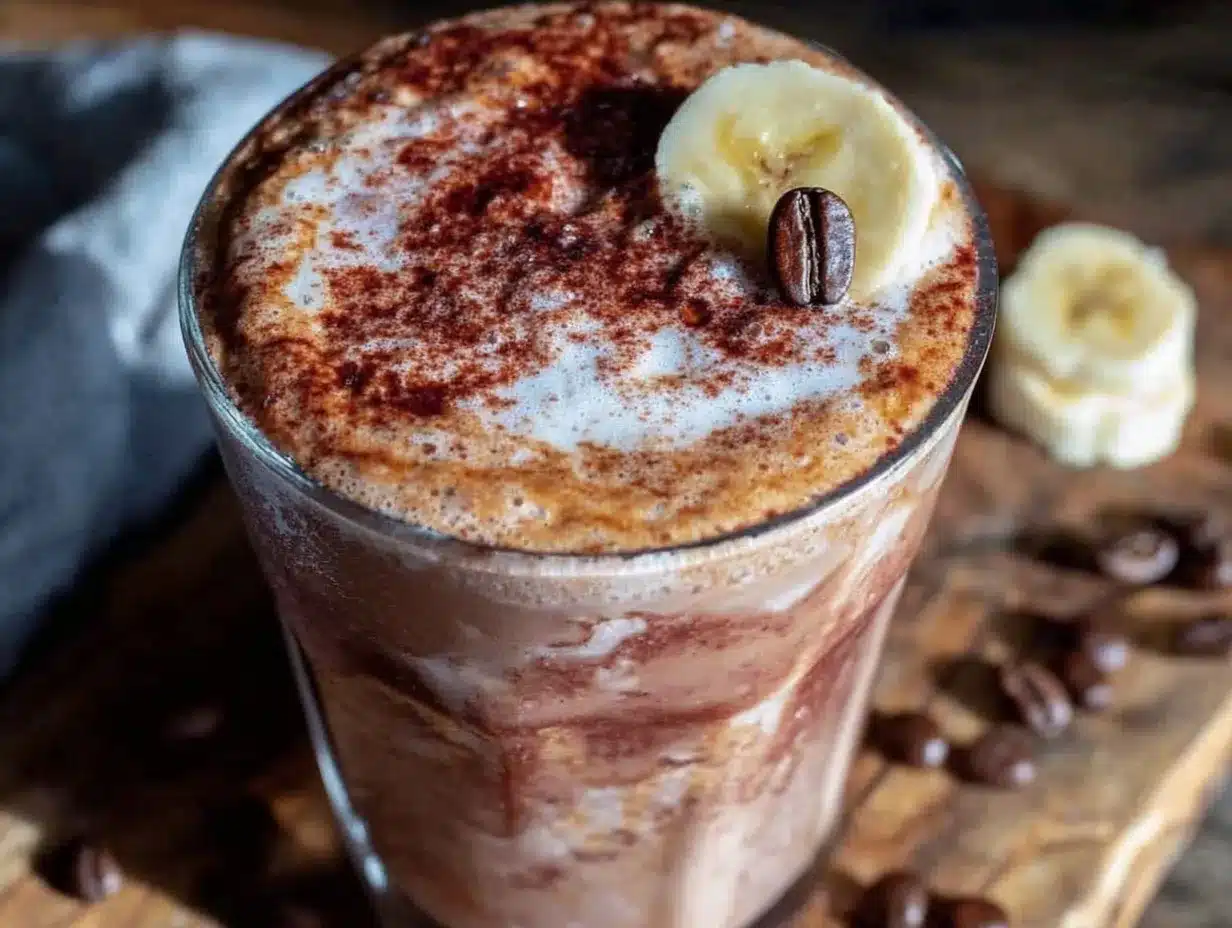 creamy coffee protein shake preparation steps