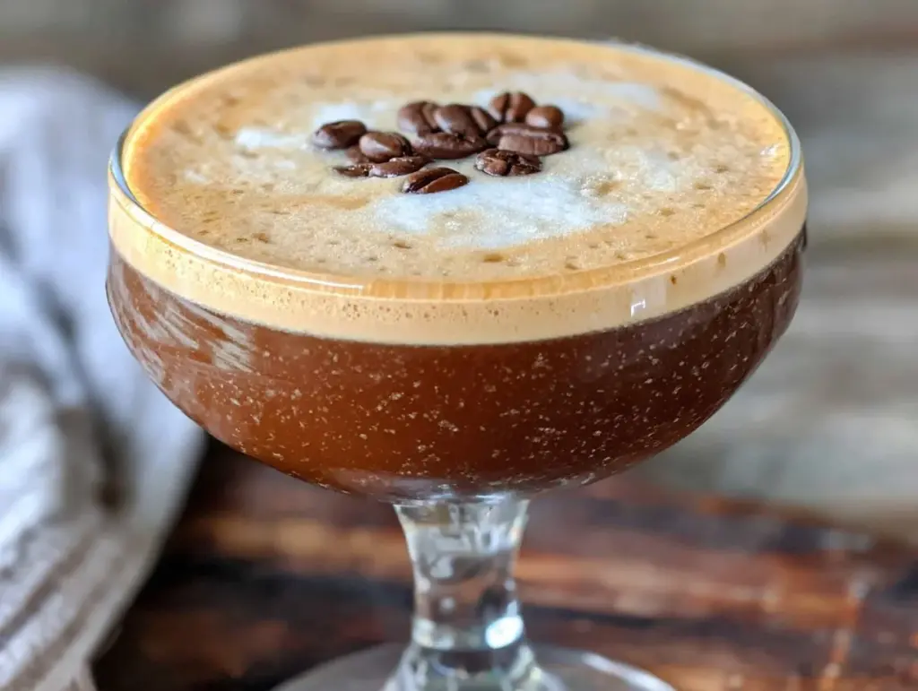 creamy cold brew espresso martini - featured image