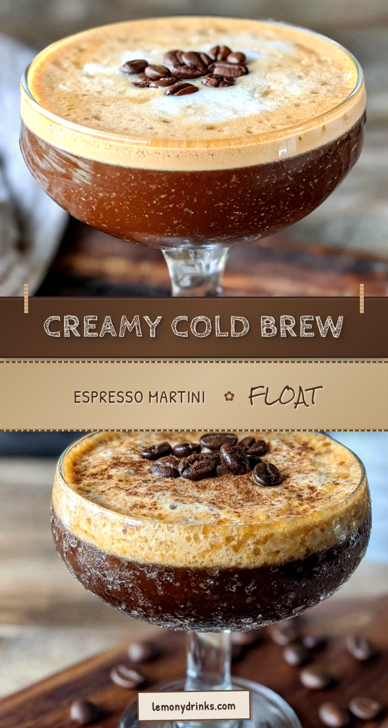 creamy cold brew espresso martini recipe