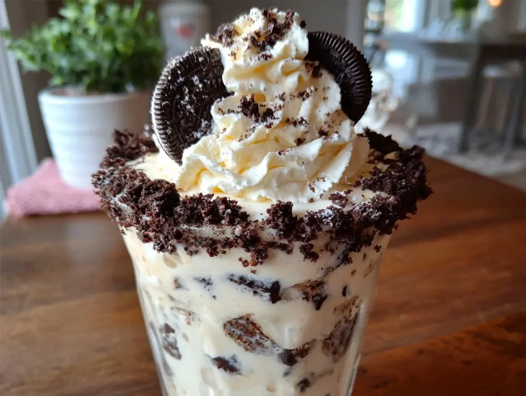 creamy cookies and cream Oreo milkshake - featured image