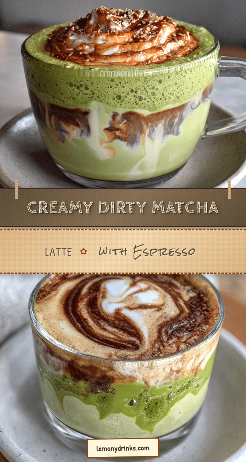 creamy dirty matcha latte recipe