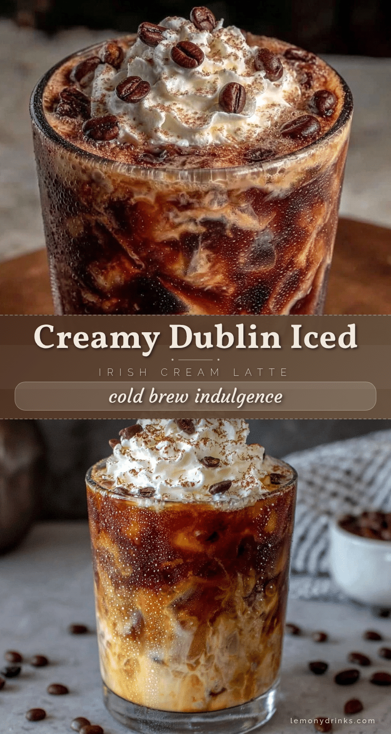 Creamy Dublin Iced Irish Cream Cold Brew Latte recipe