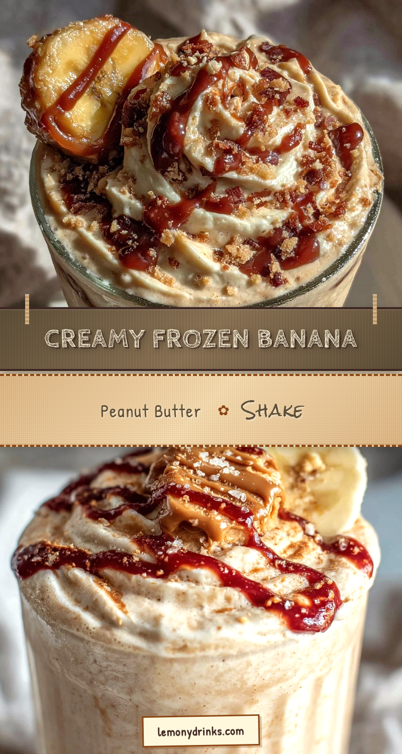creamy frozen banana peanut butter protein shake recipe