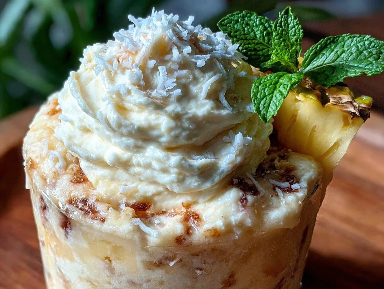 creamy frozen virgin piña colada preparation steps