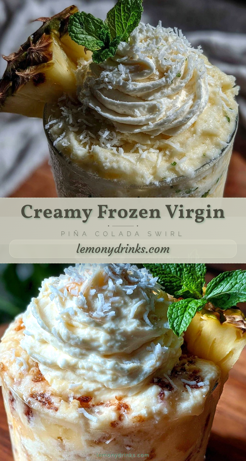 creamy frozen virgin piña colada recipe