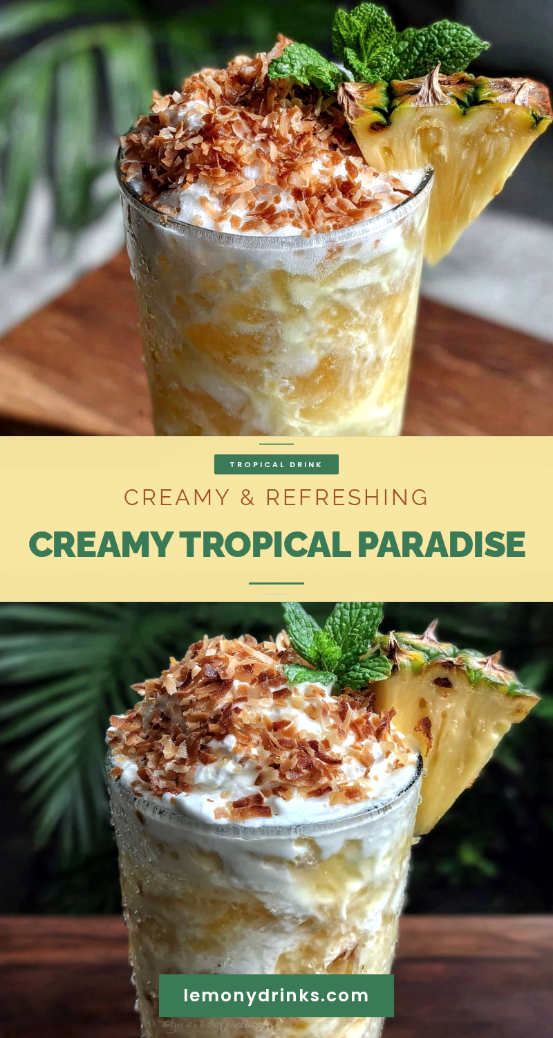 creamy homemade paradise drink recipe