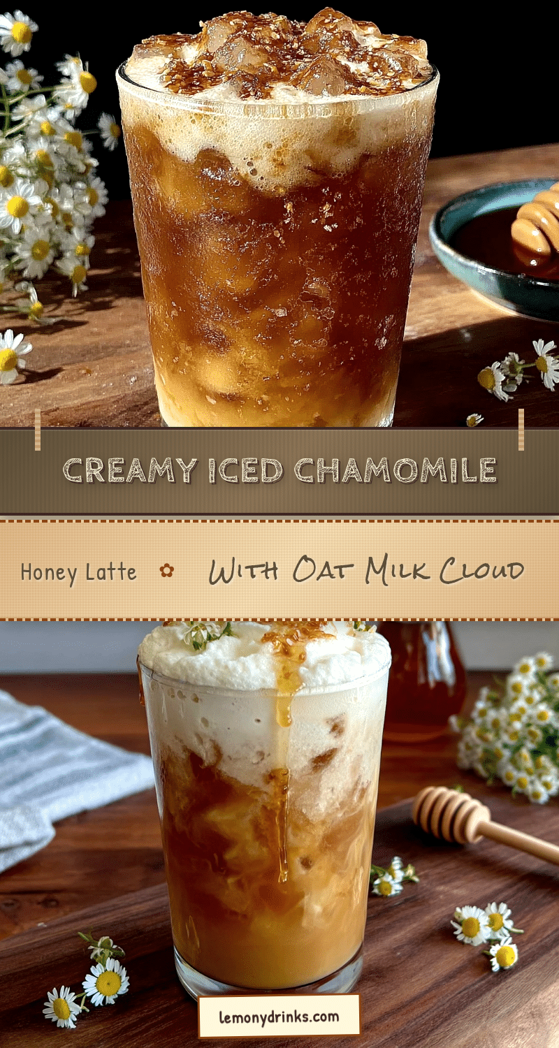 creamy iced chamomile honey latte recipe