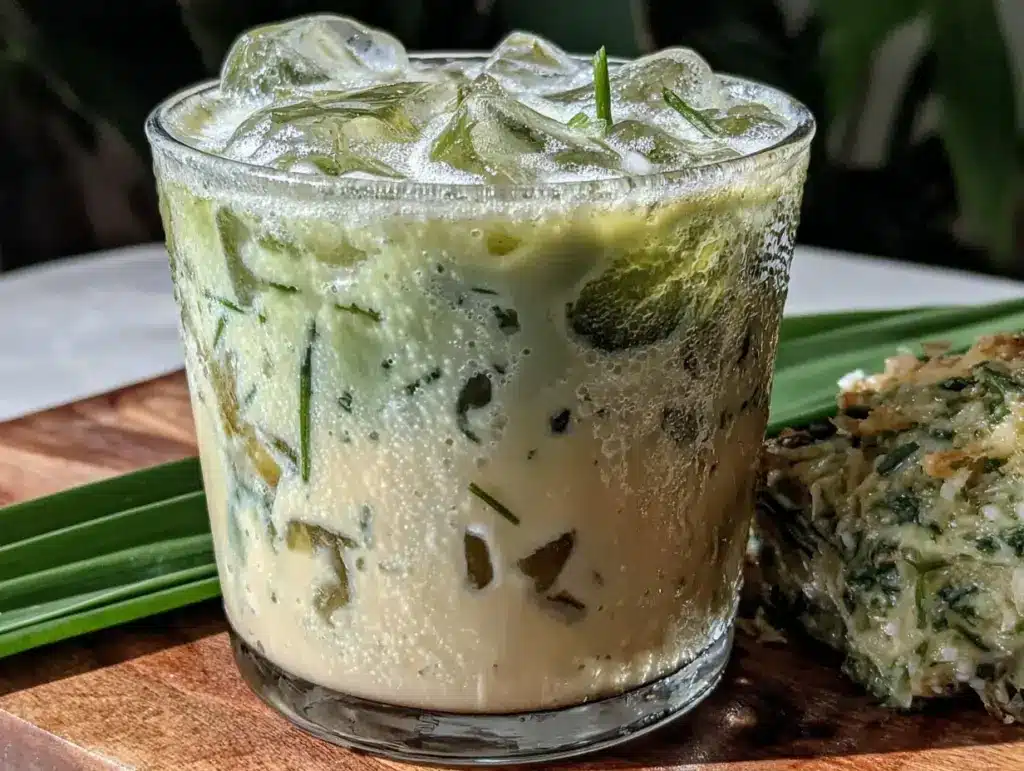 Creamy Iced Coconut Matcha - featured image