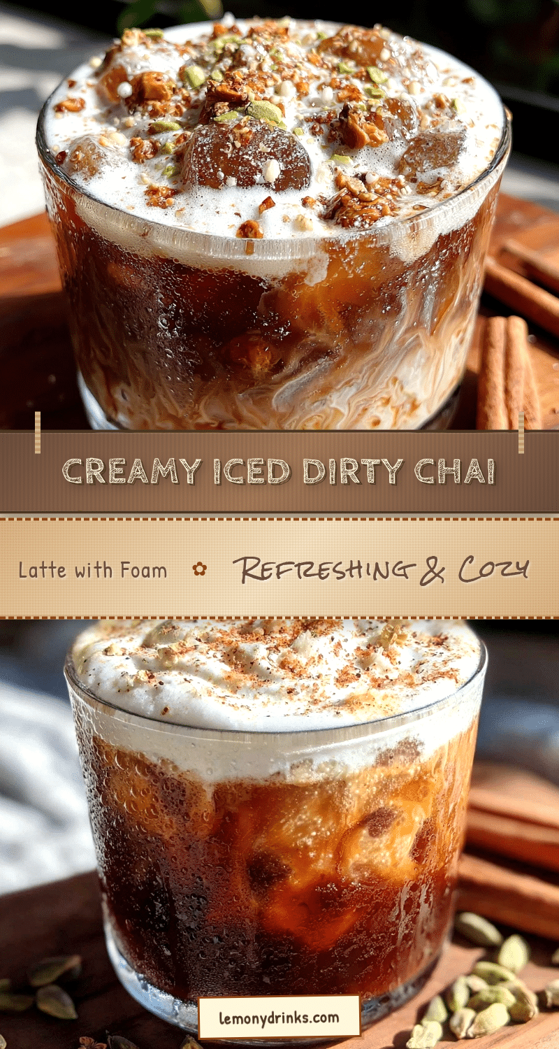 creamy iced dirty chai latte recipe