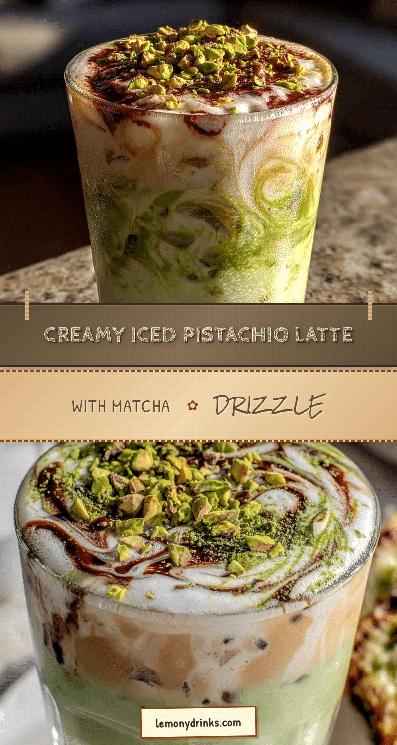 creamy iced pistachio latte recipe