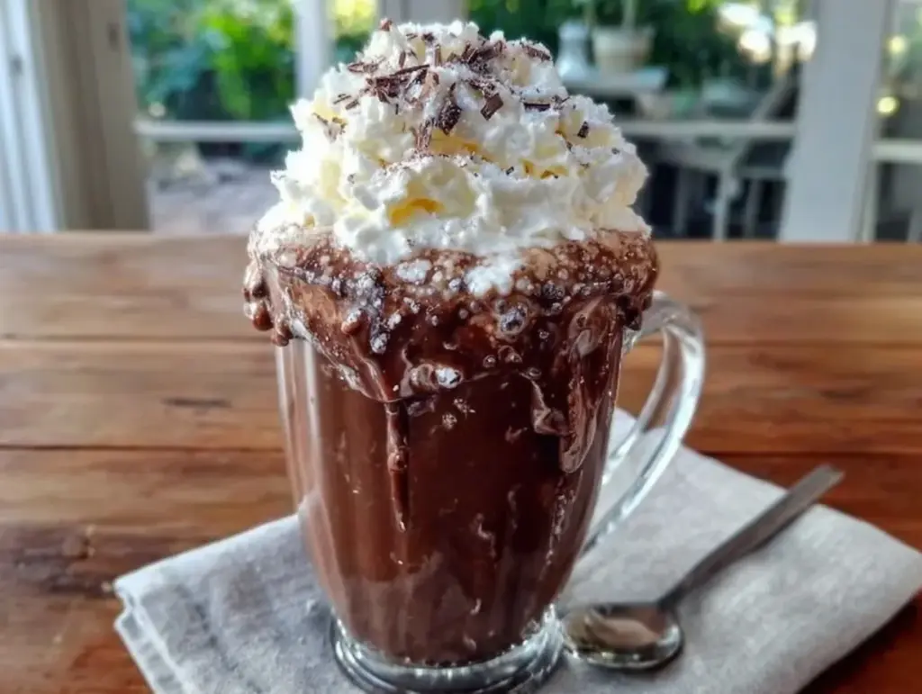 creamy italian hot chocolate - featured image