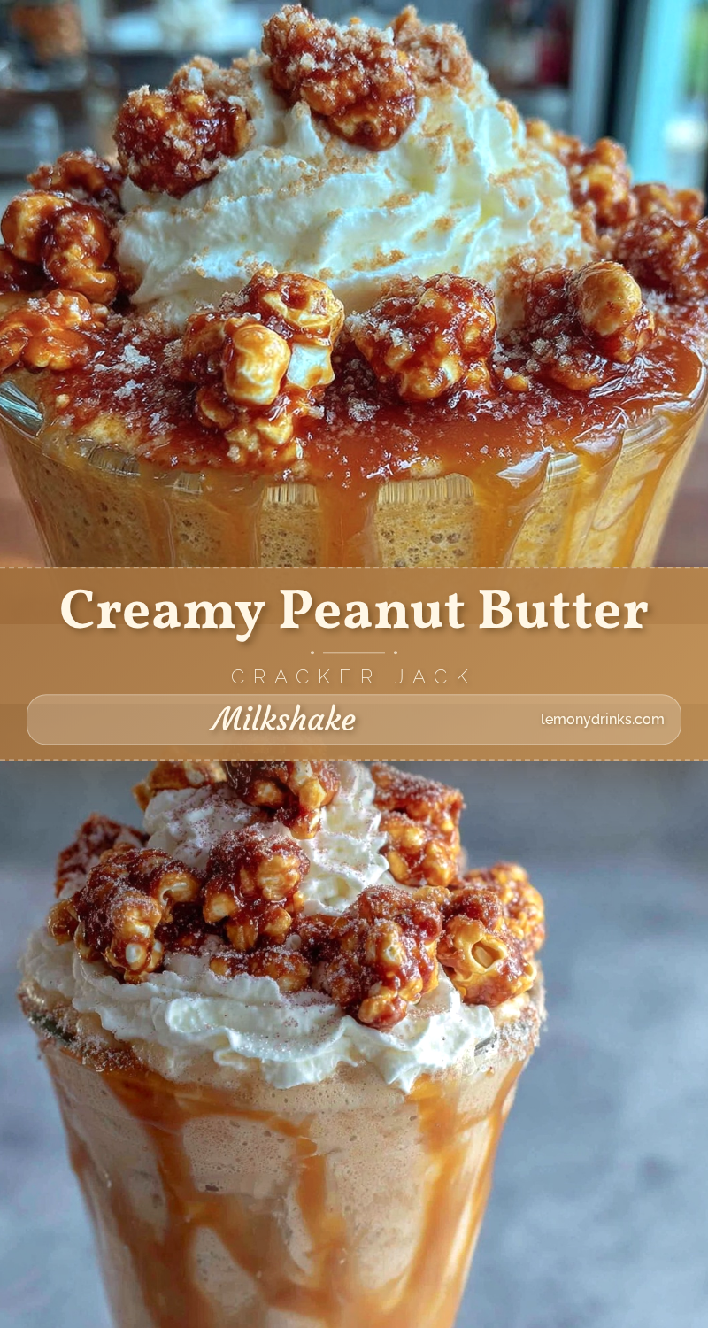creamy peanut butter cracker jack milkshake recipe