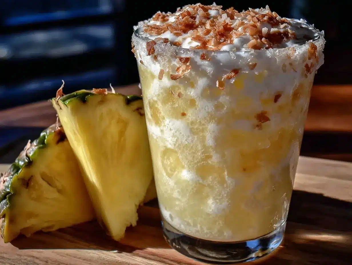 creamy pineapple coconut refresher preparation steps