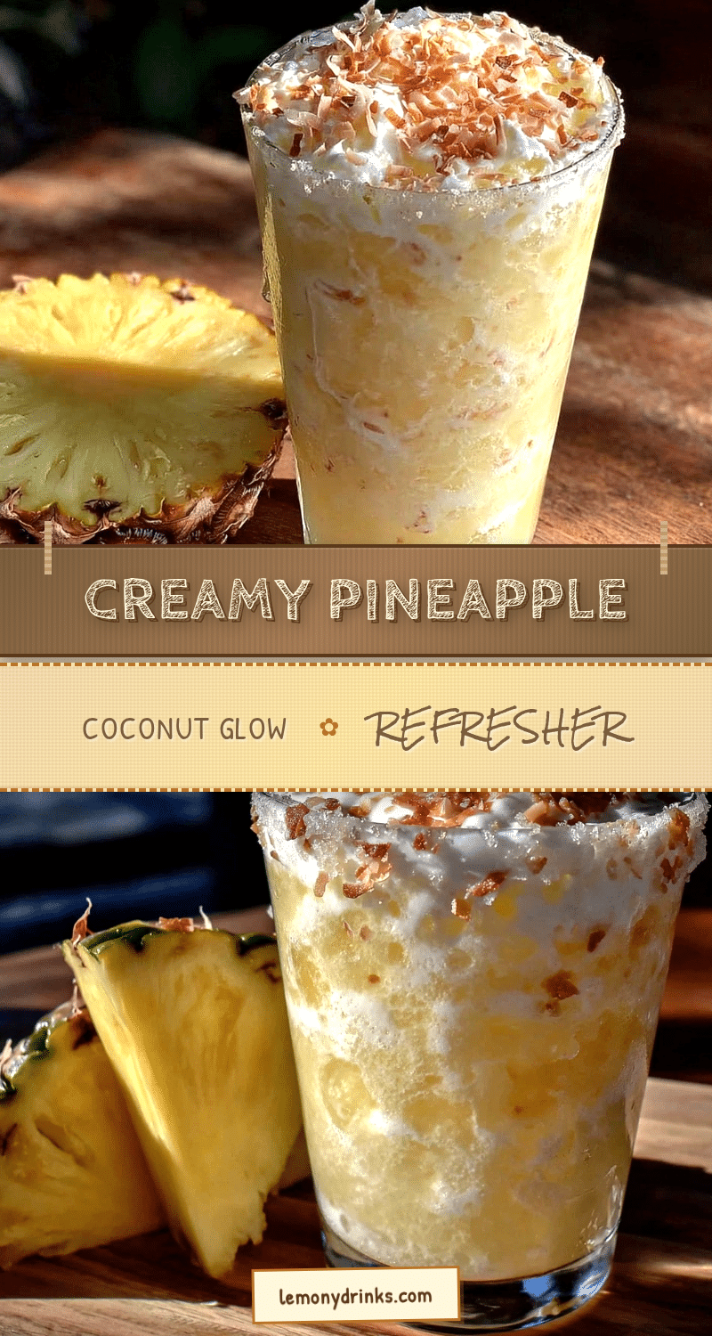 creamy pineapple coconut refresher recipe