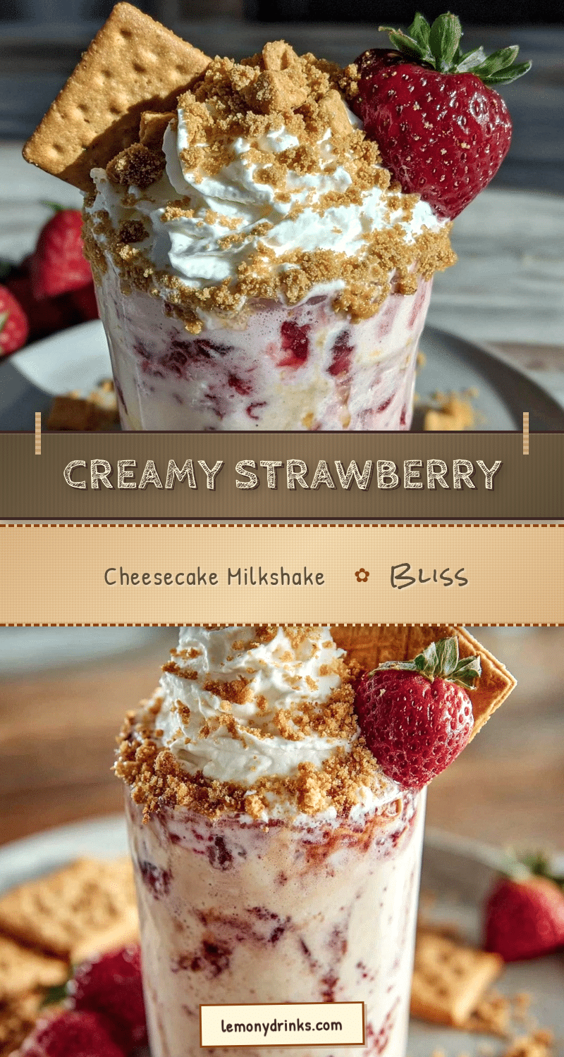 creamy strawberry cheesecake milkshake recipe