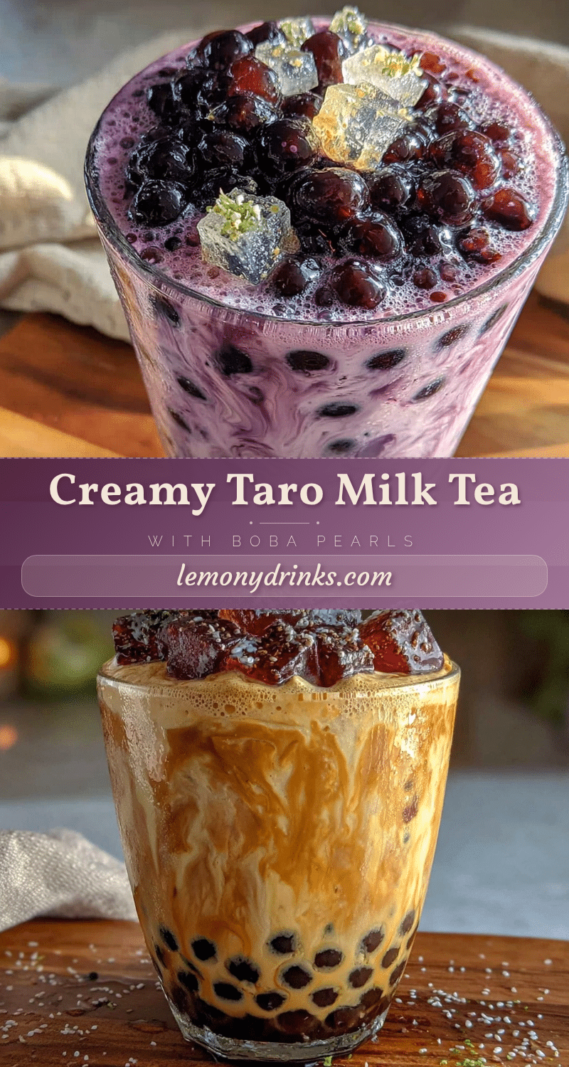 creamy taro milk tea recipe