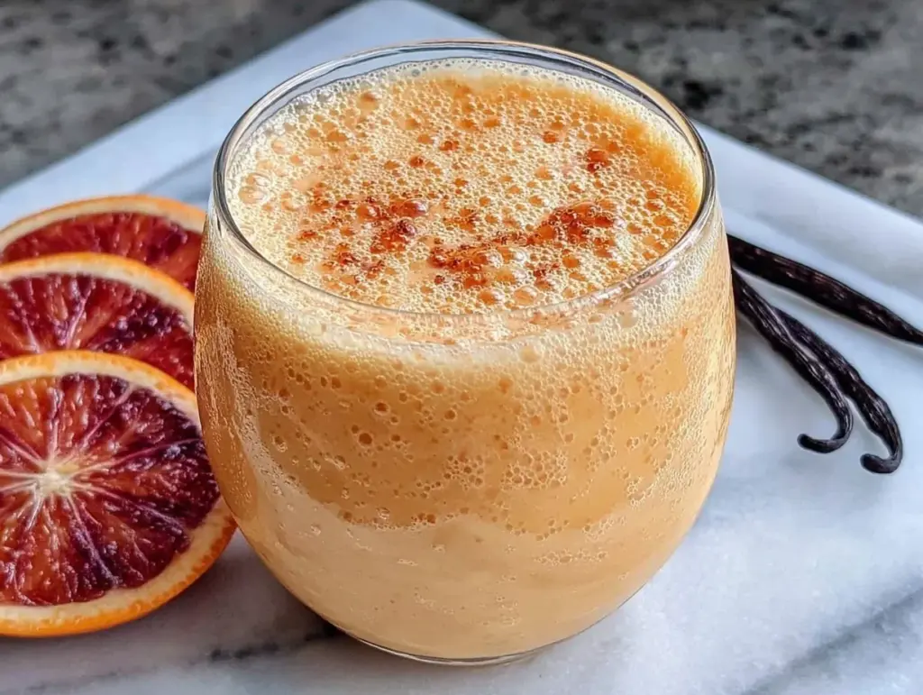 creamy three-ingredient orange julius smoothie - featured image